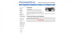 Desktop Screenshot of ipscanner.nl